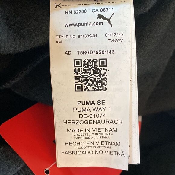 NWT Puma Basics Black Joggers Size Medium - Picture 11 of 12